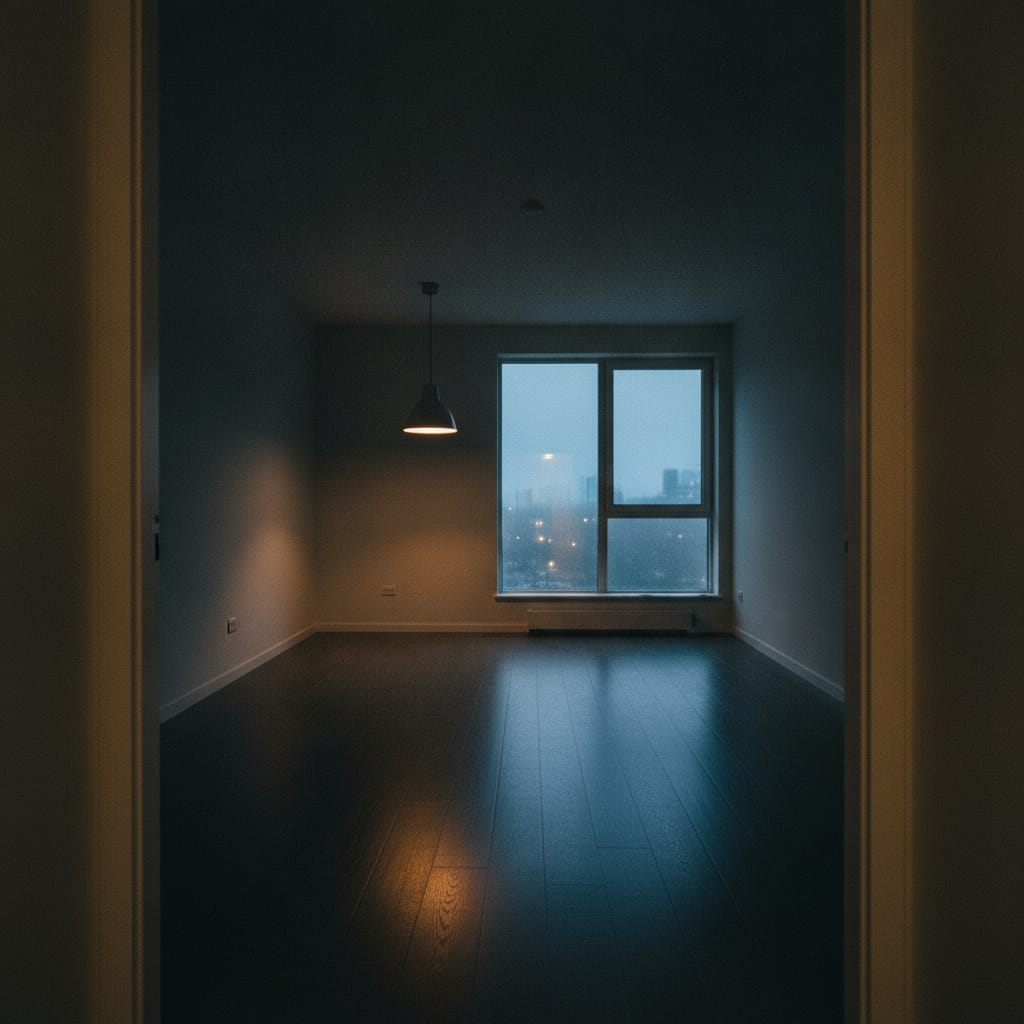 Symbolbild: sanierte Wohnung bei Dämmerung